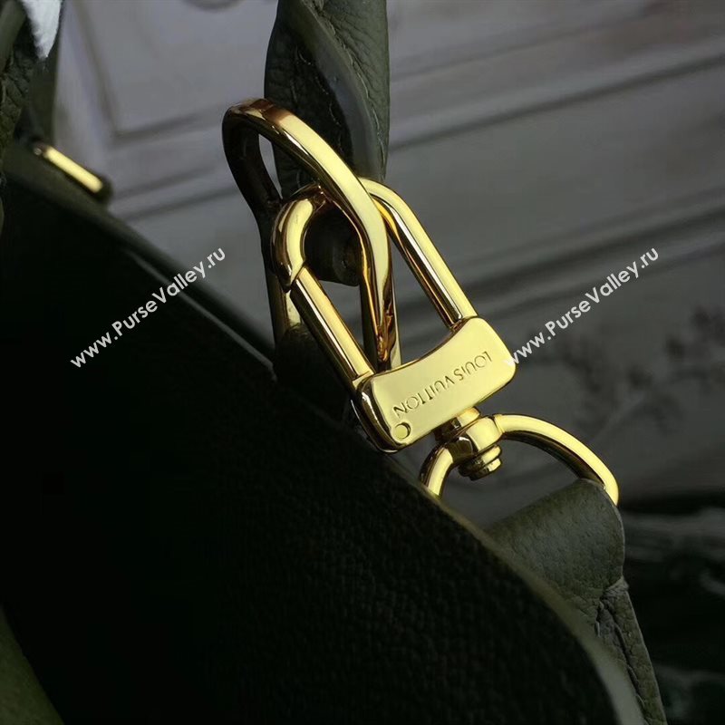 M43250 LV Louis Vuitton Monogram Vosges Bag Real Leather Handbag Green 6694