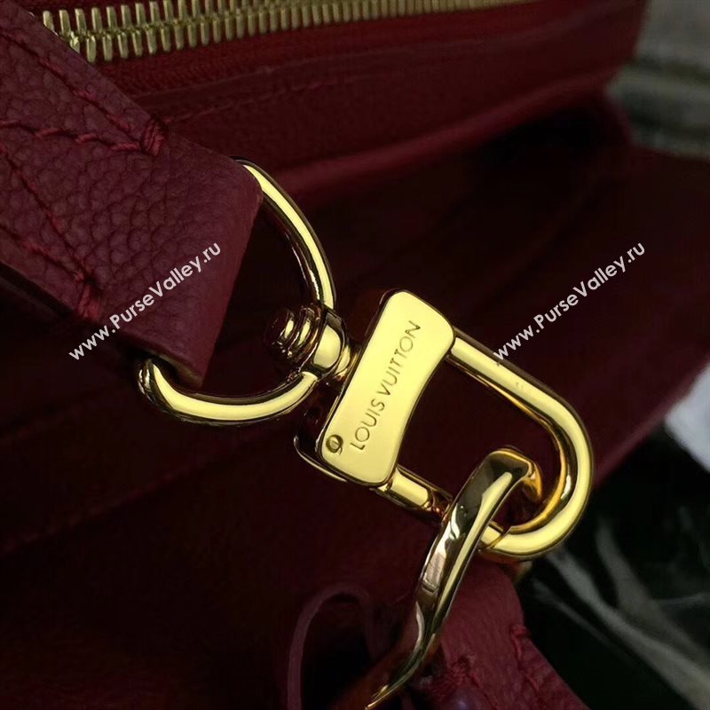 M43249 LV Louis Vuitton Monogram Vosges Medium Bag Real Leather Handbag Maroon 6696