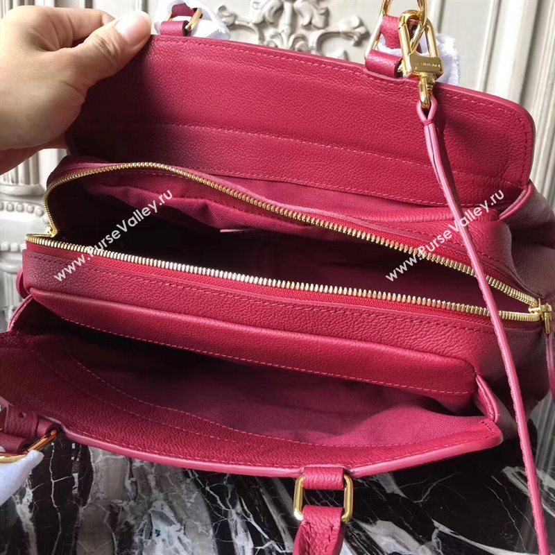 M43249 LV Louis Vuitton Monogram Vosges Medium Bag Real Leather Handbag Maroon 6696