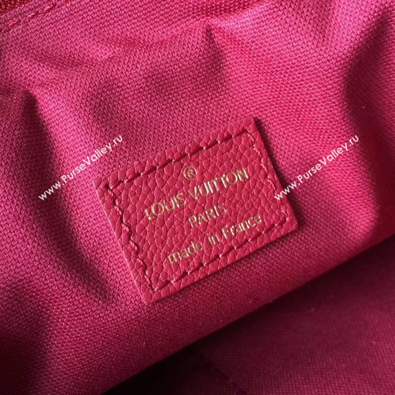 M43249 LV Louis Vuitton Monogram Vosges Medium Bag Real Leather Handbag Maroon 6696