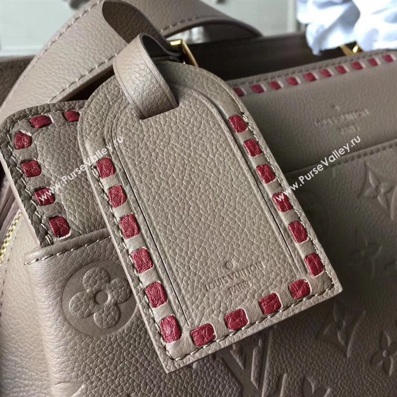 M43739 LV Louis Vuitton Monogram Vosges Medium Bag Real Leather Handbag Gray 6697