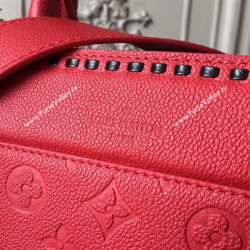 M41492 LV Louis Vuitton Monogram Vosges Medium Bag Real Leather Handbag Red 6698