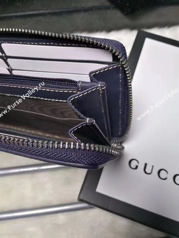 Gucci gray GG wallet zipper bag 6600