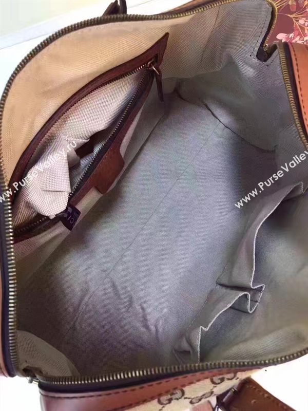 Gucci GG boston handbag gray with shoulder tan bag 6602