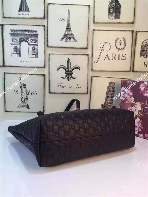 Gucci black GG tote large bag 6604