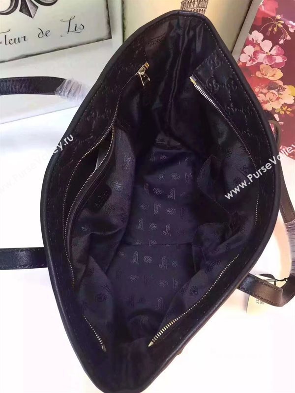 Gucci black GG tote large bag 6604