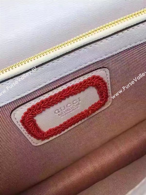 Gucci medium padlock 28cm shoulder flower cream bag 6606