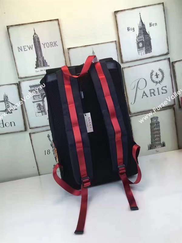 Gucci new black backpack bag 6608