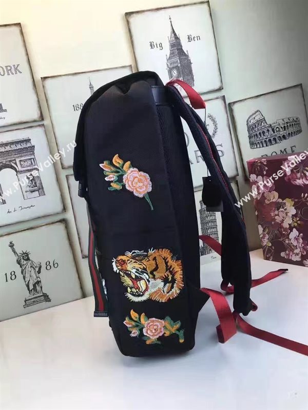 Gucci new black backpack bag 6608