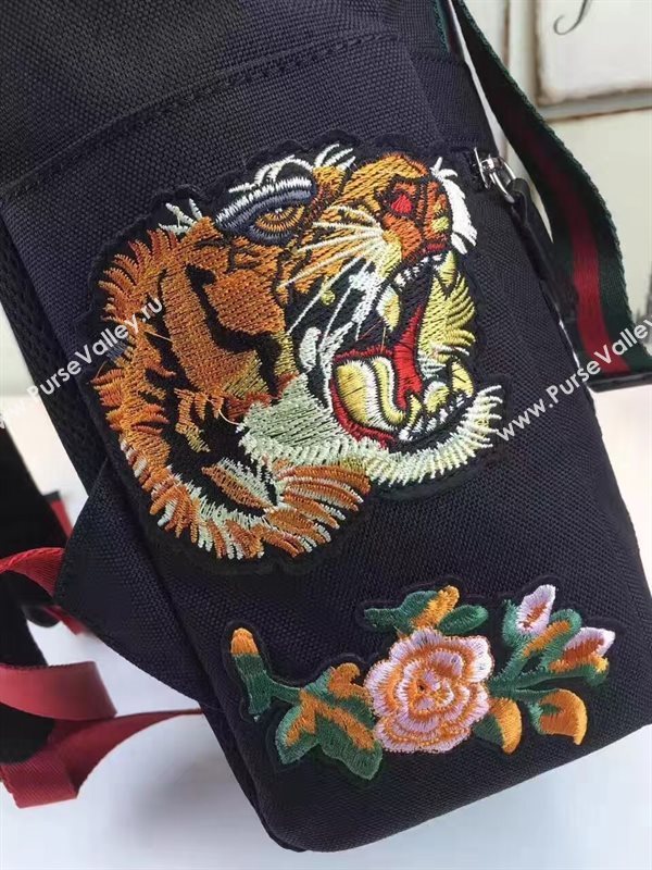 Gucci new black backpack bag 6608