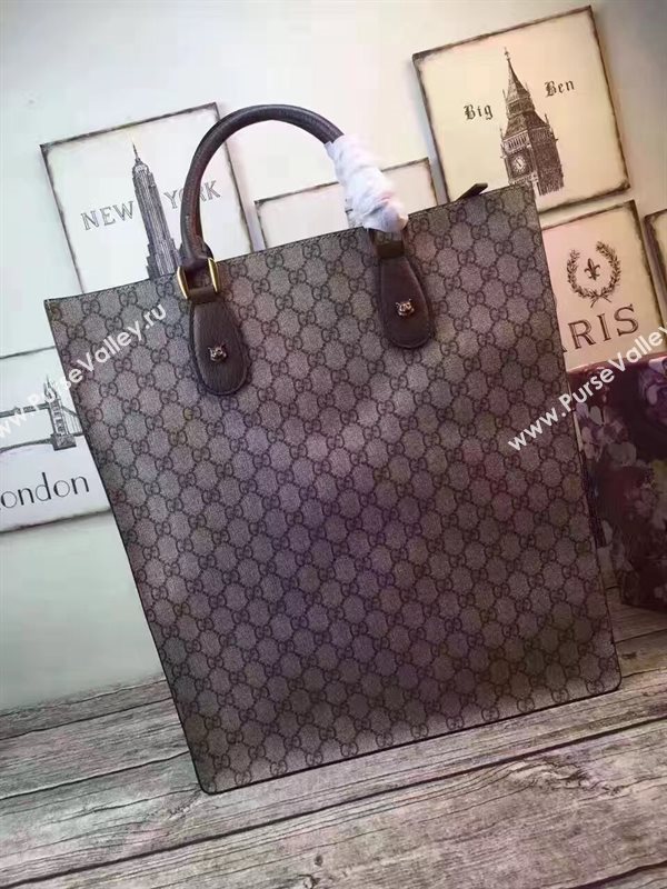 Gucci fashion show tote gray red with bag 6609