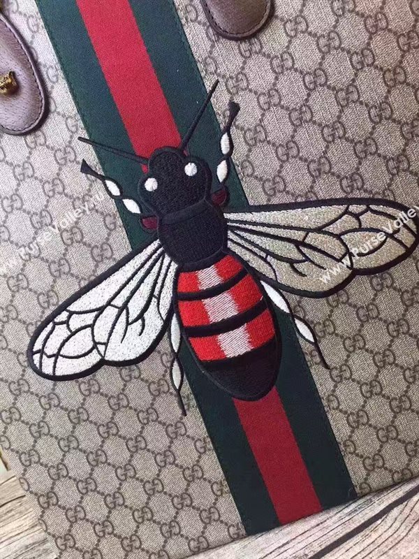 Gucci fashion show tote gray red with bag 6609