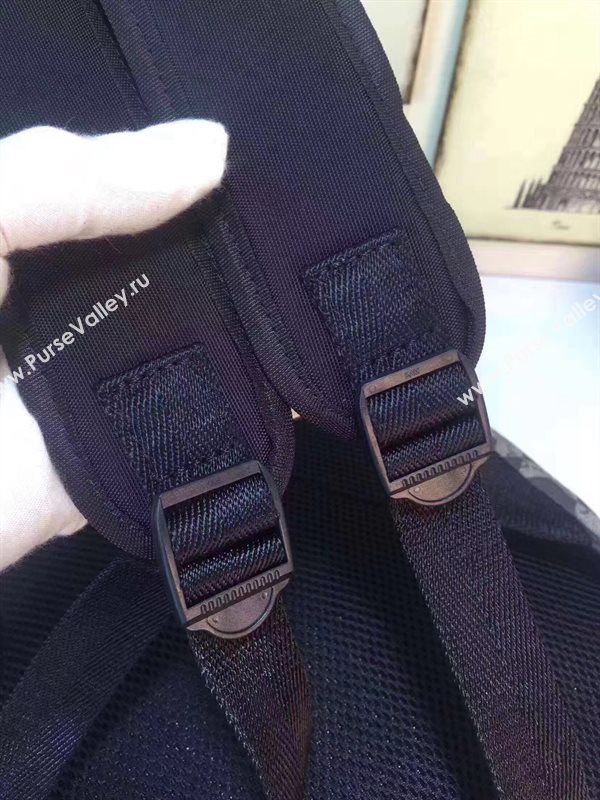 Gucci new backpack gray with flap black bag 6610