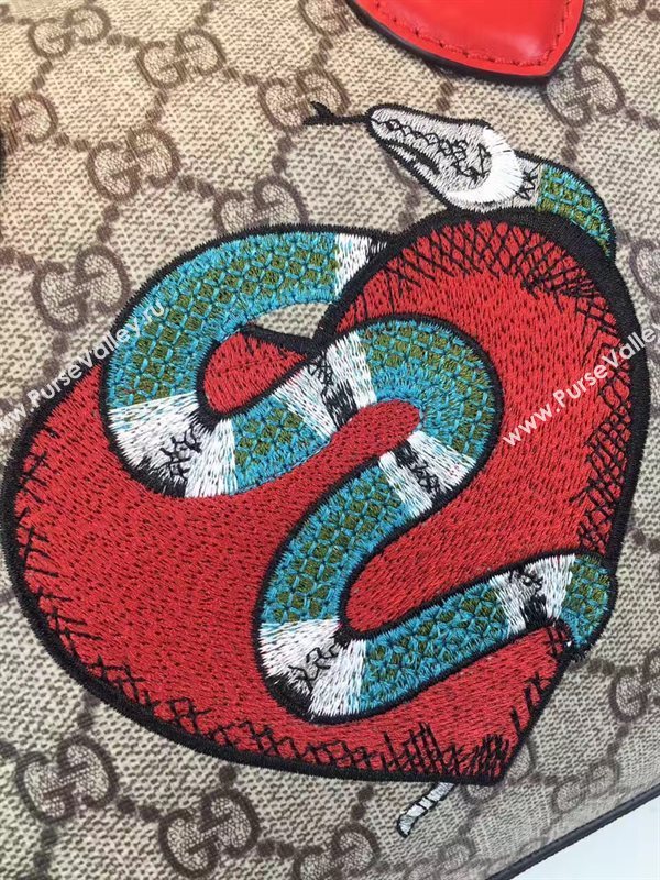 Gucci small boston red gray bag 6613