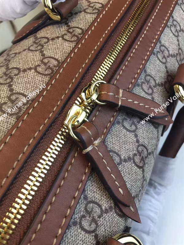 Gucci medium boston gray tan with bag 6615