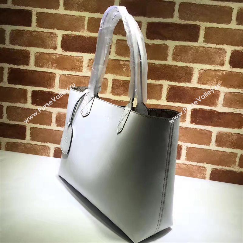 Gucci large GG shoulder tote white gray with bag 6624
