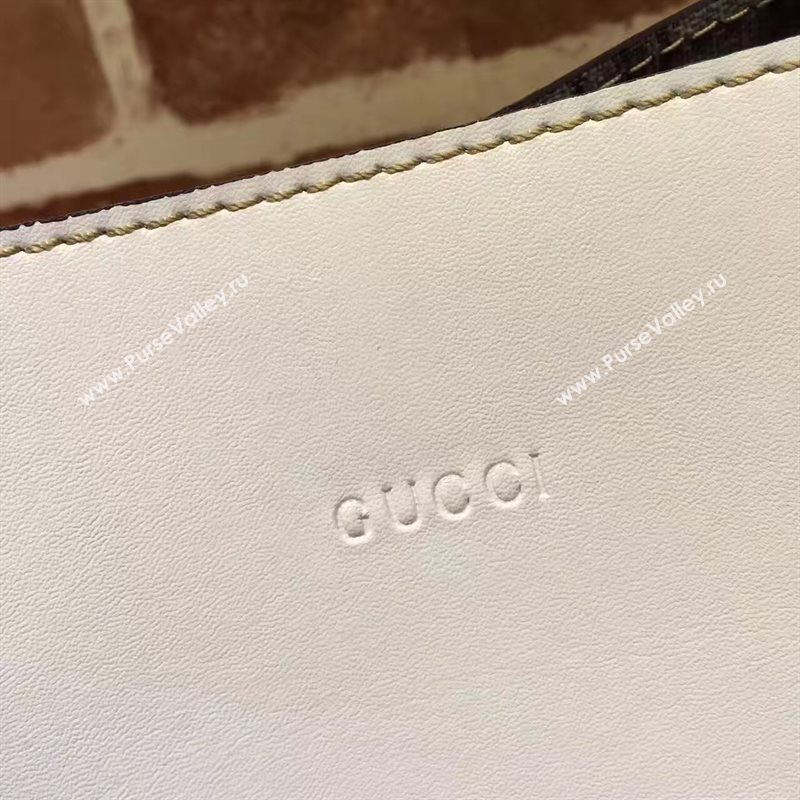 Gucci large GG shoulder tote white gray with bag 6624