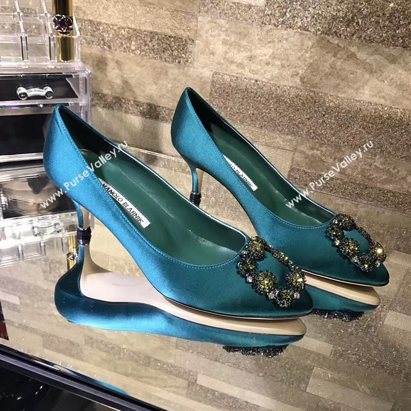 Manolo Blahnik MB green heels shoes 6625