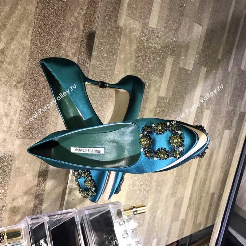 Manolo Blahnik MB green heels shoes 6625