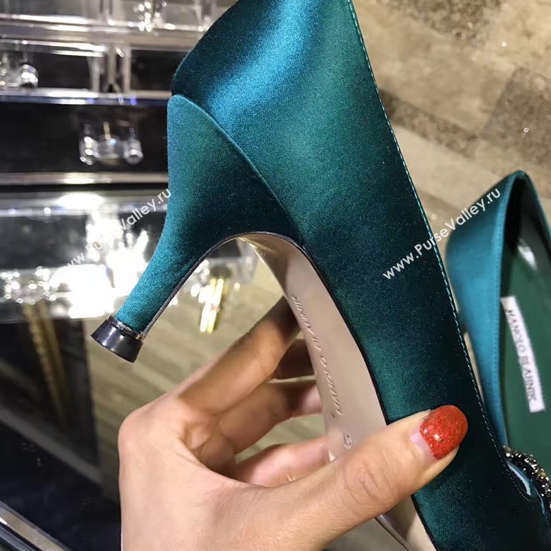 Manolo Blahnik MB green heels shoes 6625