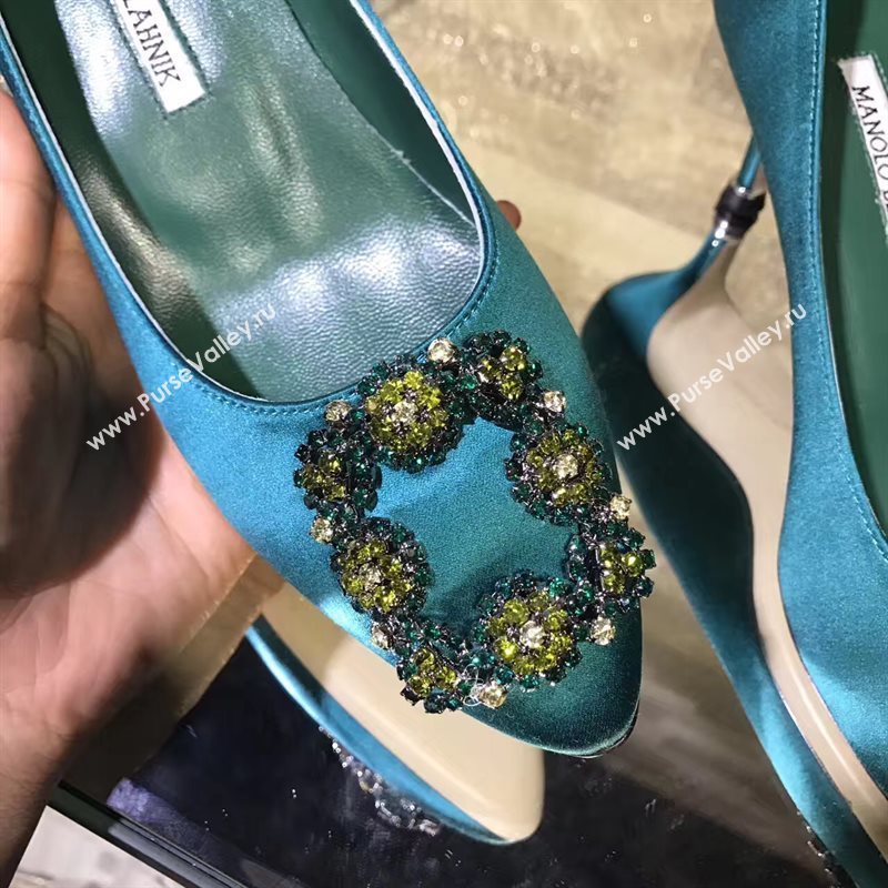 Manolo Blahnik MB green heels shoes 6625