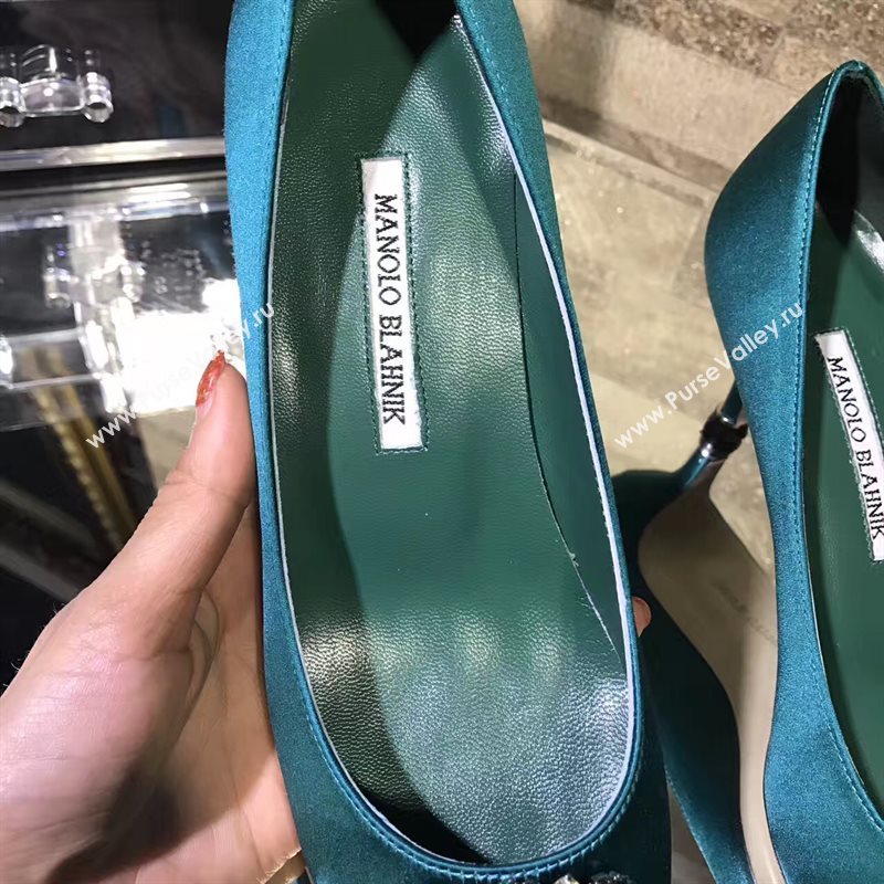 Manolo Blahnik MB green heels shoes 6625