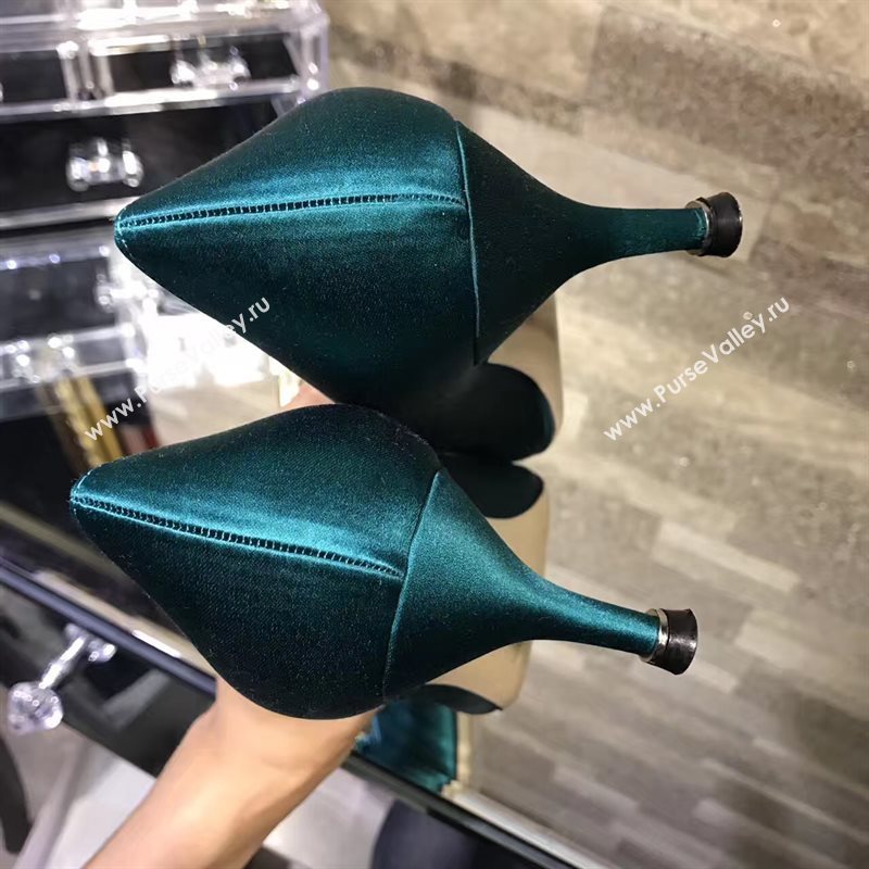 Manolo Blahnik MB green heels shoes 6625