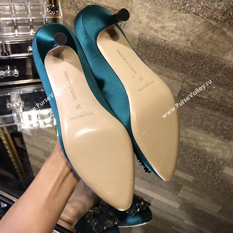 Manolo Blahnik MB green heels shoes 6625