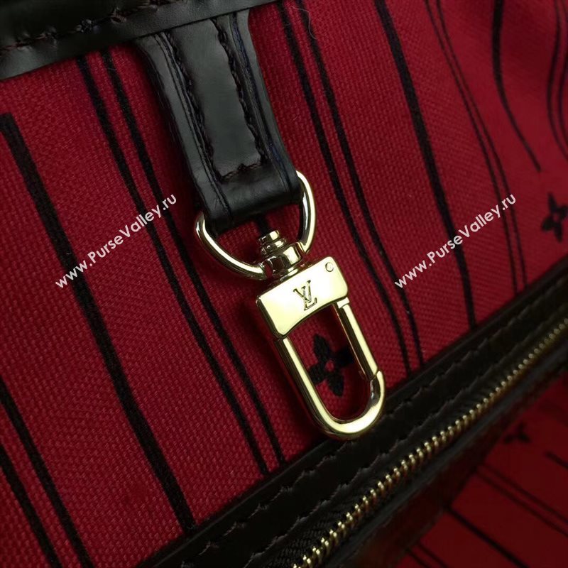 LV Louis Vuitton Monogram Neverfull 40 GM Handbag N51105 Damier Bag Coffee 6627