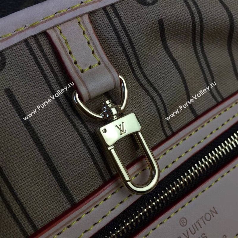 LV Louis Vuitton Monogram Neverfull 40 GM Handbag M40990 Tote Bag Brown 6632