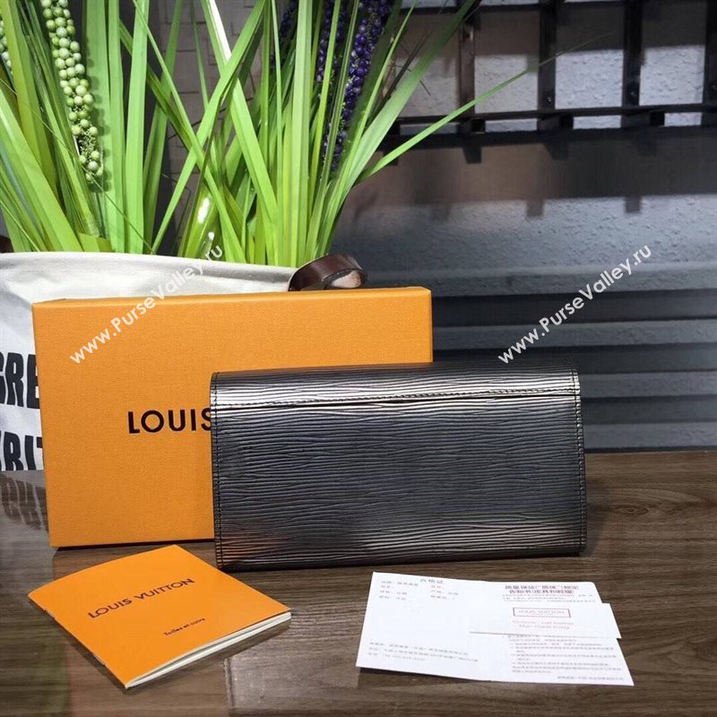 LV Louis Vuitton Twist Epi Leather Wallet Clutch Handbag M62052 Bag Gray 6633