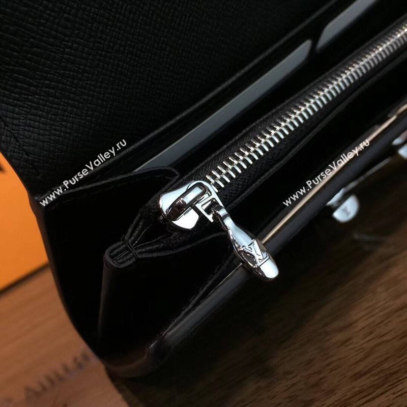LV Louis Vuitton Twist Epi Leather Wallet Clutch Handbag M62052 Bag Gray 6633