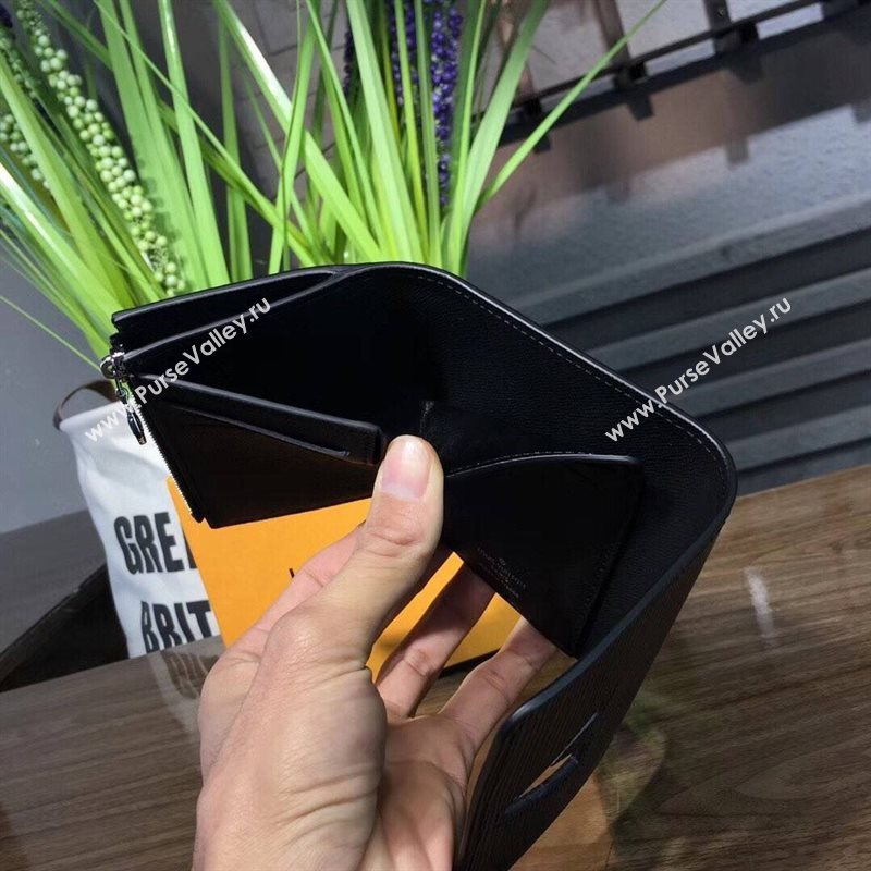 LV Louis Vuitton Twist Epi Leather Short Wallet Clutch Handbag M62055 Bag Gray 6634