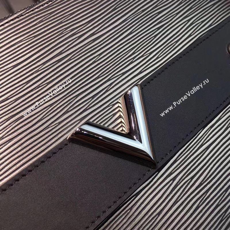 LV Louis Vuitton M62092 Twist Pochette Essential V Clutch Handbag Epi Leather Bag Gray 6635