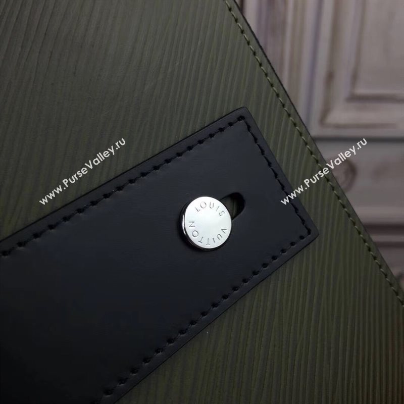 LV Louis Vuitton M62092 Twist Pochette Essential V Clutch Handbag Epi Leather Bag Green 6636