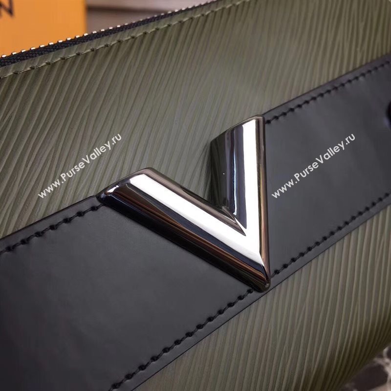 LV Louis Vuitton M62522 Twist Zippy Wallet Epi Leather Essential V Handbag Bag Green 6639