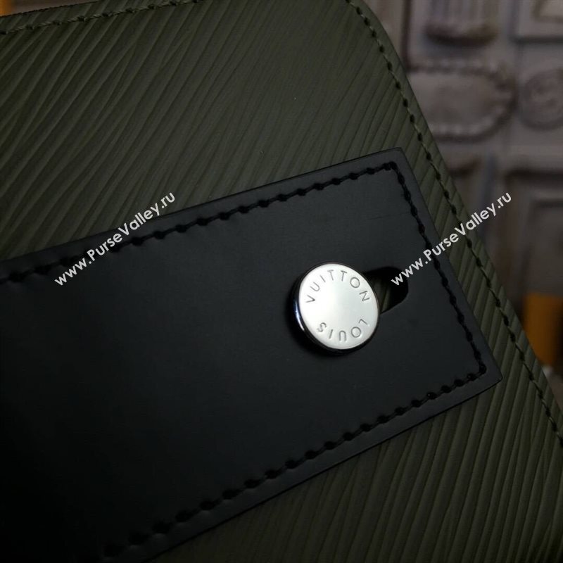 LV Louis Vuitton M62522 Twist Zippy Wallet Epi Leather Essential V Handbag Bag Green 6639