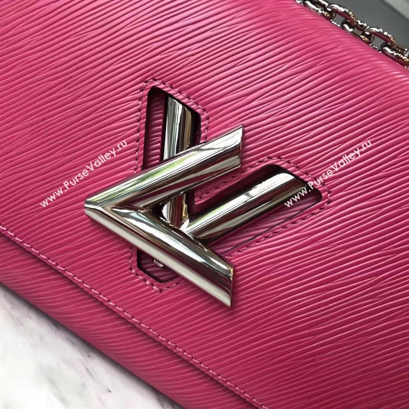 M41869 LV Louis Vuitton Twist MM Chain Bag Epi Leather Handbag Rose 6740