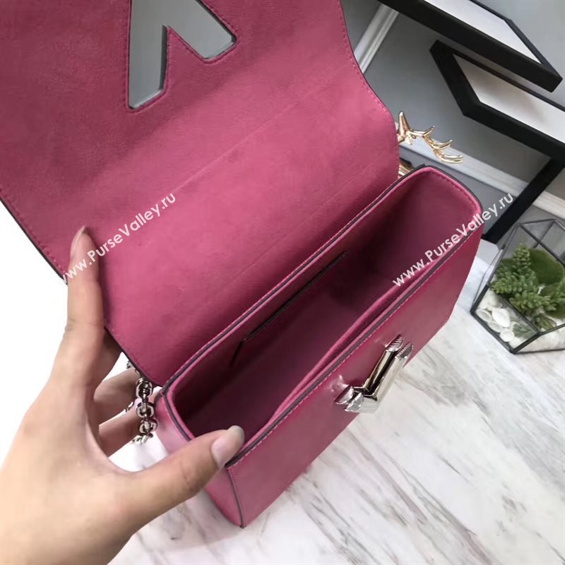 M41869 LV Louis Vuitton Twist MM Chain Bag Epi Leather Handbag Rose 6740