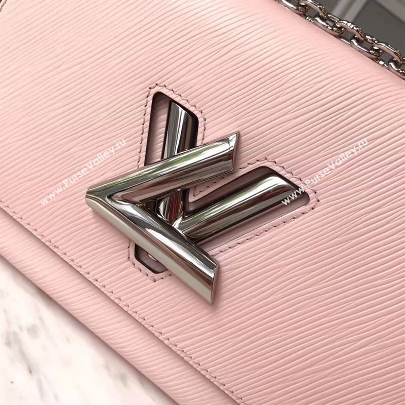 M50380 LV Louis Vuitton Twist MM Chain Bag Epi Leather Handbag Pink 6741