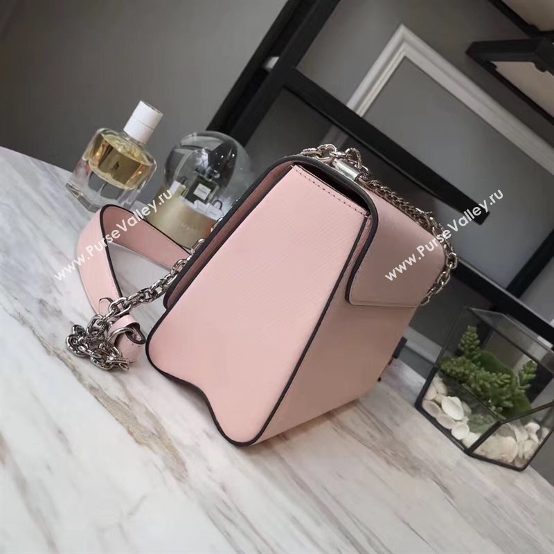 M50380 LV Louis Vuitton Twist MM Chain Bag Epi Leather Handbag Pink 6741