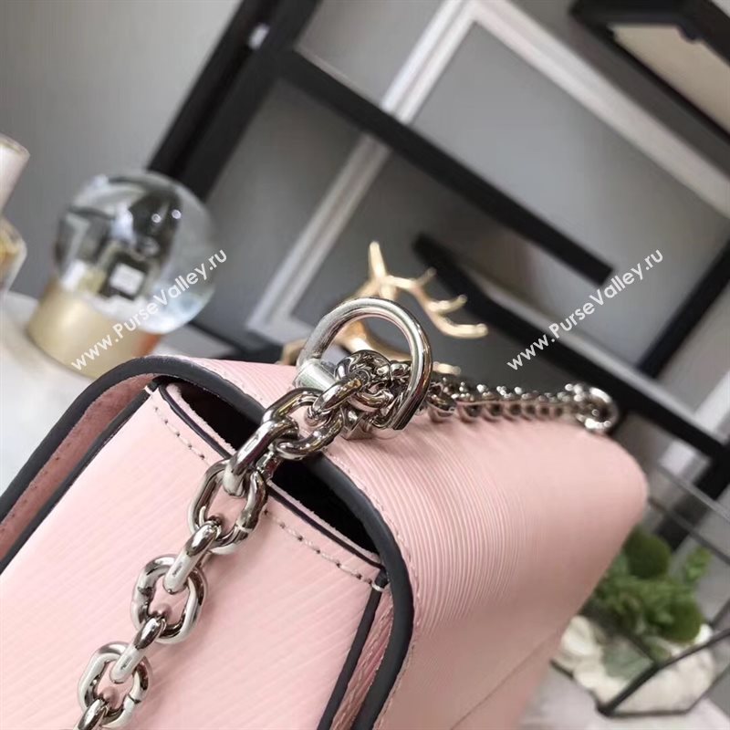 M50380 LV Louis Vuitton Twist MM Chain Bag Epi Leather Handbag Pink 6741