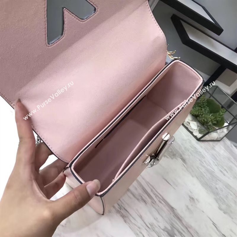 M50380 LV Louis Vuitton Twist MM Chain Bag Epi Leather Handbag Pink 6741