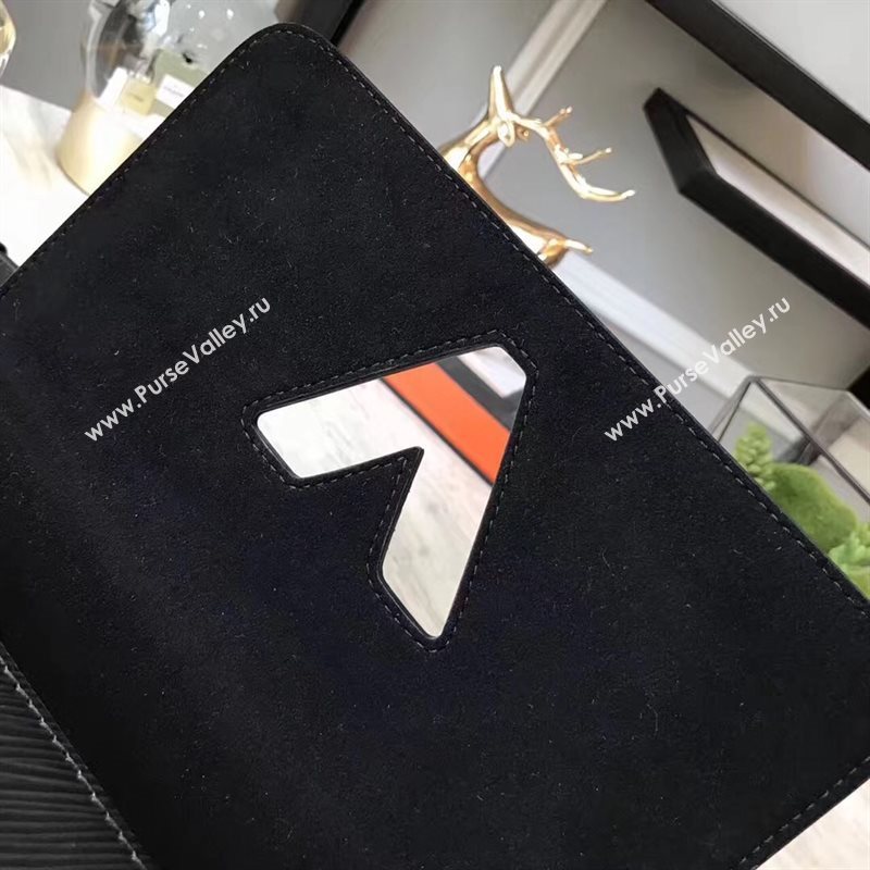 M50282 LV Louis Vuitton Twist MM Chain Bag Epi Leather Handbag Black 6743