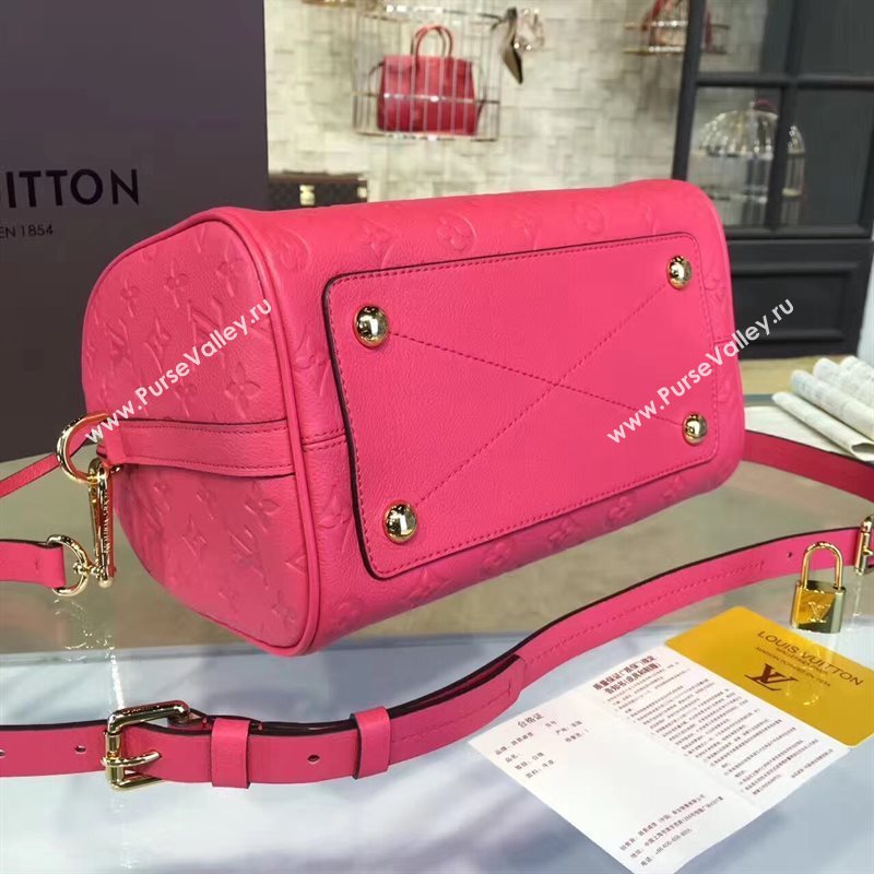 M40792 LV Louis Vuitton Speedy 30 25 Bag Monogram Real Leather Handbag Rose 6744