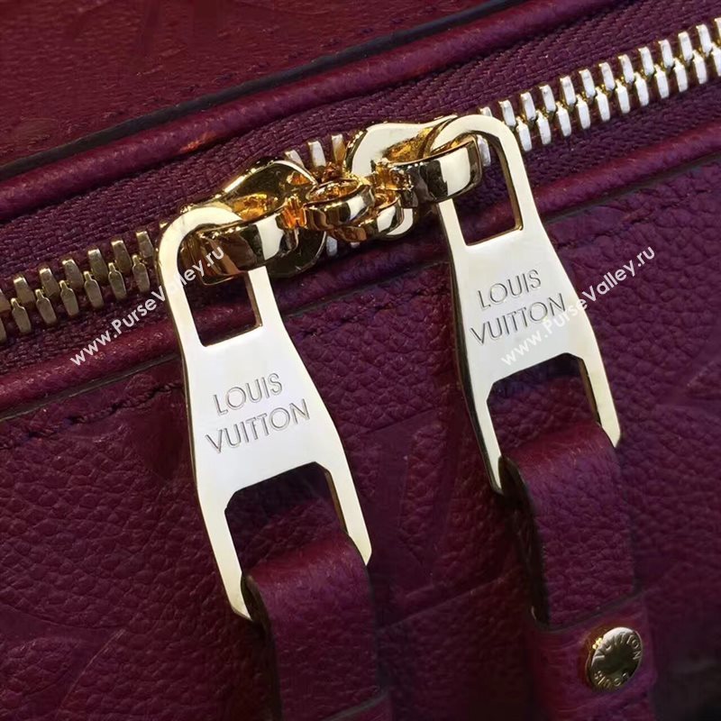 M40792 LV Louis Vuitton Speedy 30 25 Bag Monogram Real Leather Handbag Maroon 6746