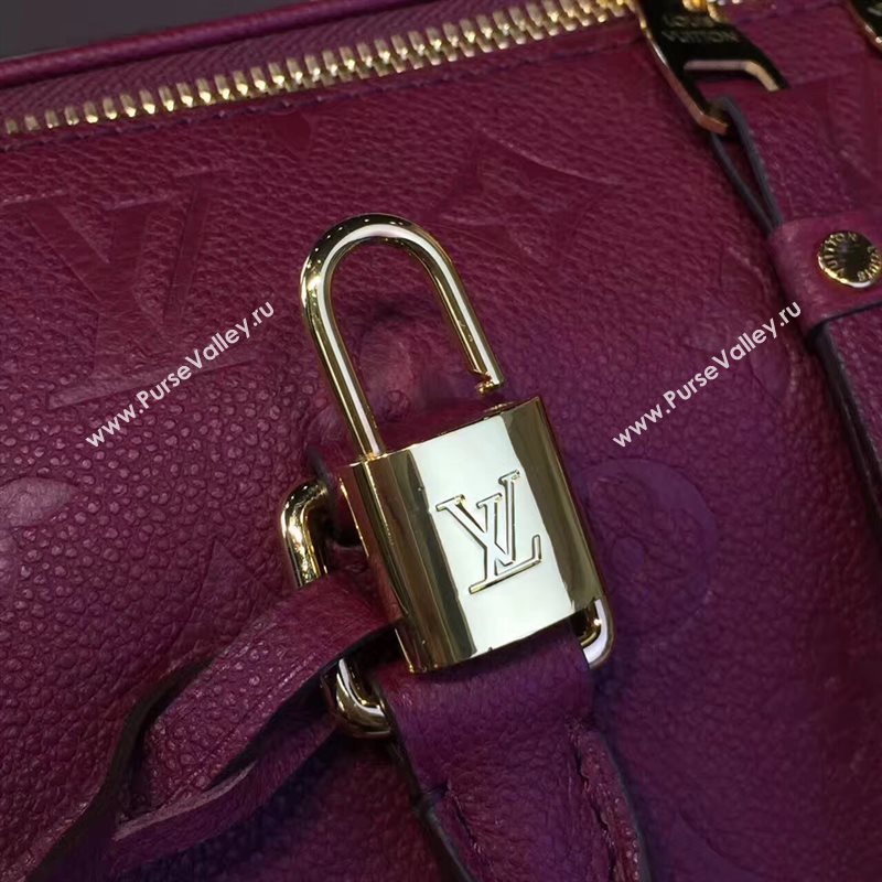 M40792 LV Louis Vuitton Speedy 30 25 Bag Monogram Real Leather Handbag Maroon 6746
