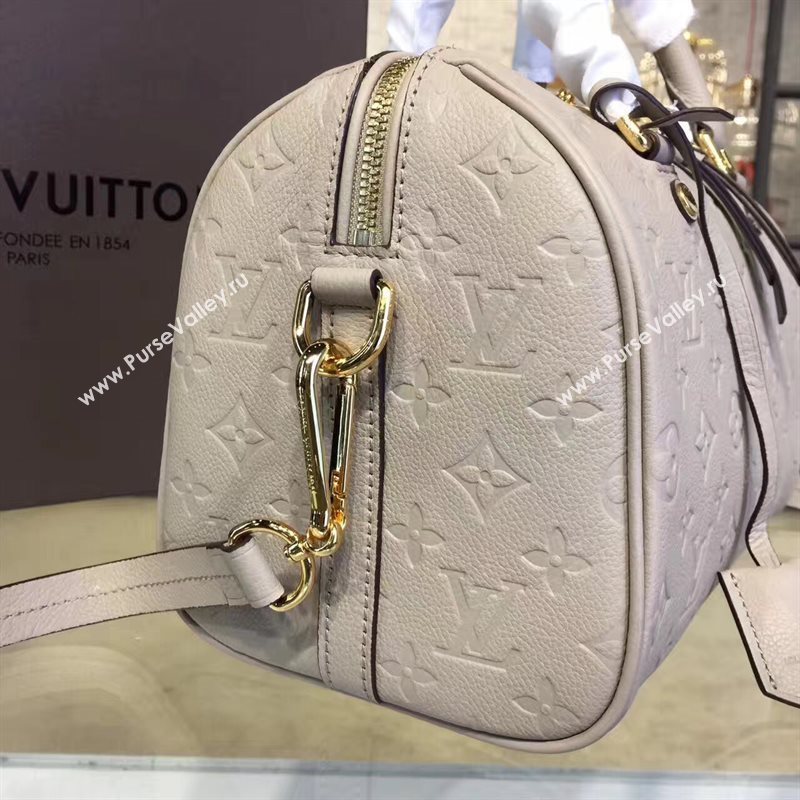 M40792 LV Louis Vuitton Speedy 30 25 Bag Monogram Real Leather Handbag Gray 6751