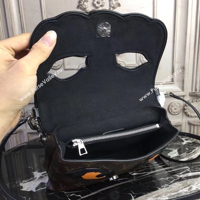 M43527 LV Louis Vuitton Pochette Kabuki Chain Handbag Monogram Epi Leather Bag Red 6752