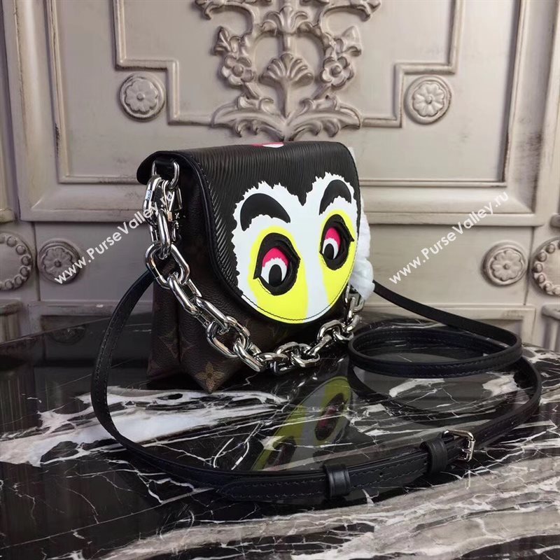 M43532 LV Louis Vuitton Pochette Kabuki Chain Handbag Monogram Epi Leather Bag Yellow 6753